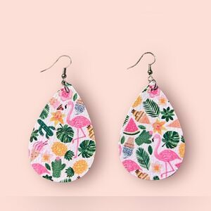 3/ $15 Brand New Faux Leather Earrings